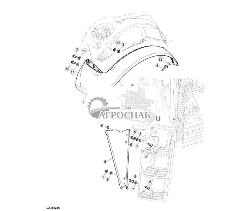 БОКОВАЯ НАДСТАВКА ЗАДНЕГО КРЫЛА 